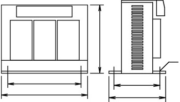 Drehstrom Gleichrichter ohne Glättung Serie DKA/GR skizze