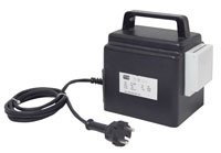 Portable / mobile single-phase safety transformers in Epoxy resin casted series ET-HNA with powers of 100VA to 200VA for low voltages (SELV)